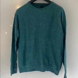 Men’s J Crew Green cotton sweater L